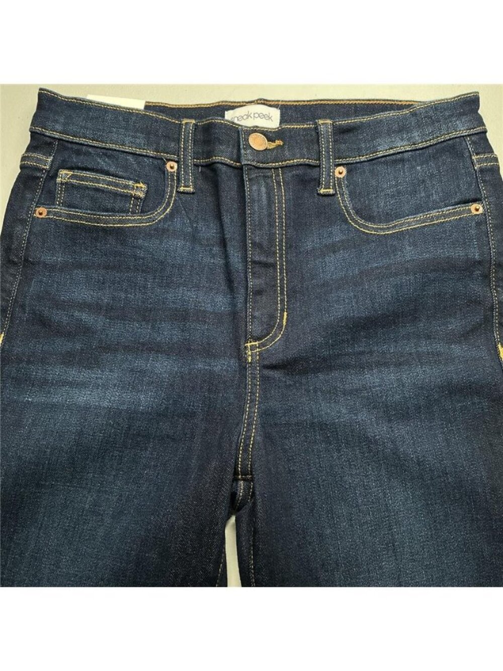 Sneak Peek Skinny Jeans Womens 9/W29 Blue Denim Cotton Blend High Rise NEW